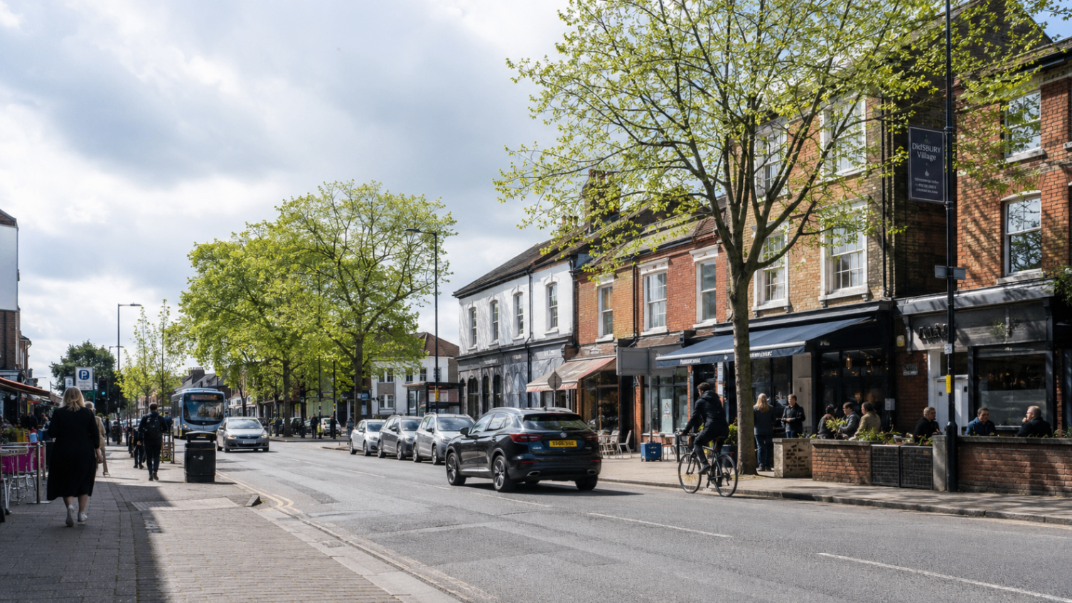 Didsbury in south Manchester, where Hostahome manages short-let homes and apartments.