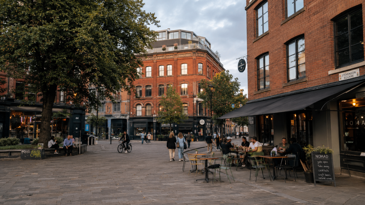 The Northern Quarter, Manchester, where Hostahome manages design-led short-let apartments.