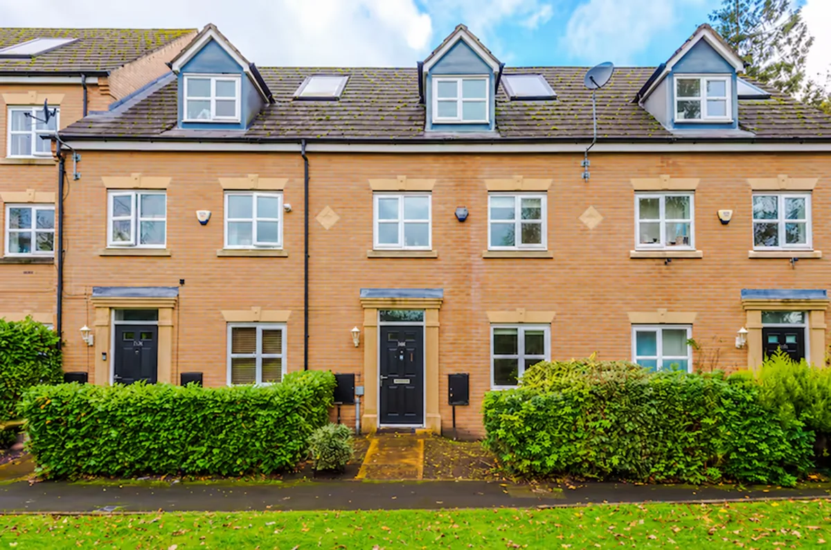 Front exterior of Umar's 4 bed house in Wythenshawe, South Manchester