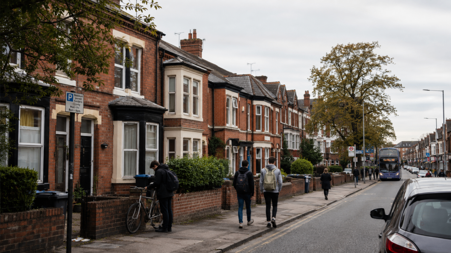 Fallowfield in south Manchester, where Hostahome manages short-let homes near the universities.