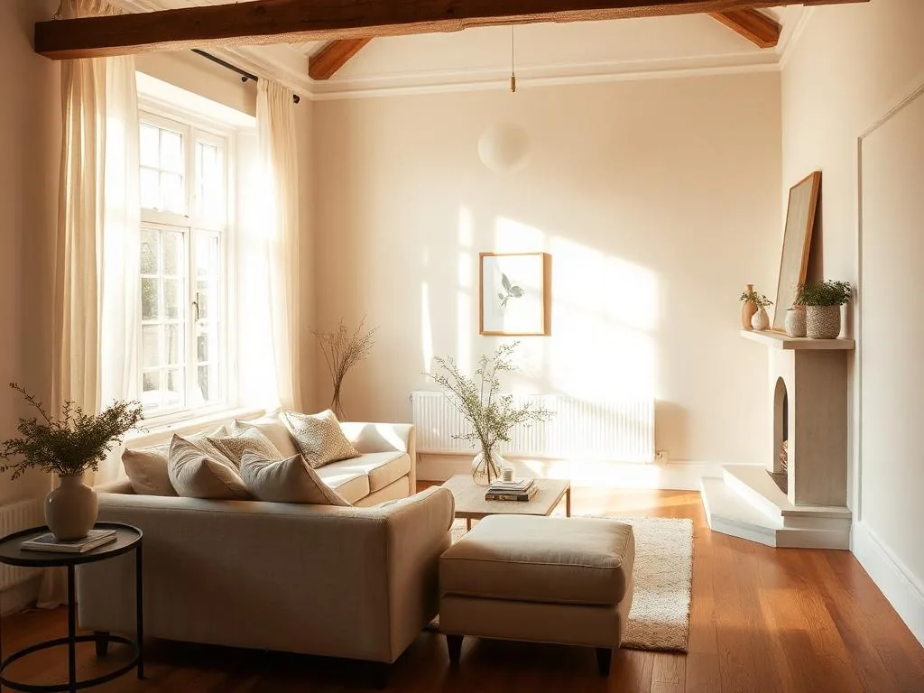 Bright, well-styled living space with soft natural light