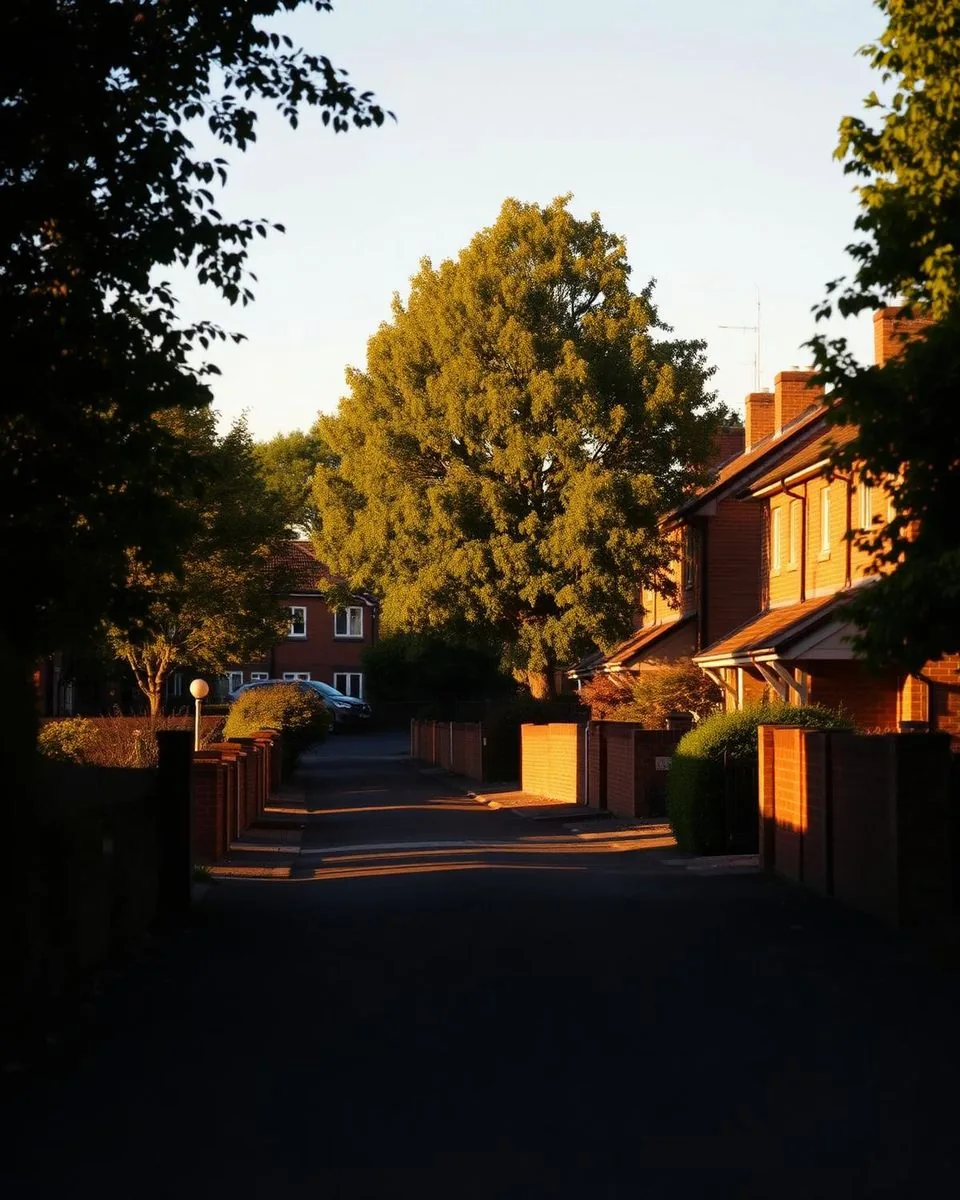 Sale, a leafy Greater Manchester suburb.