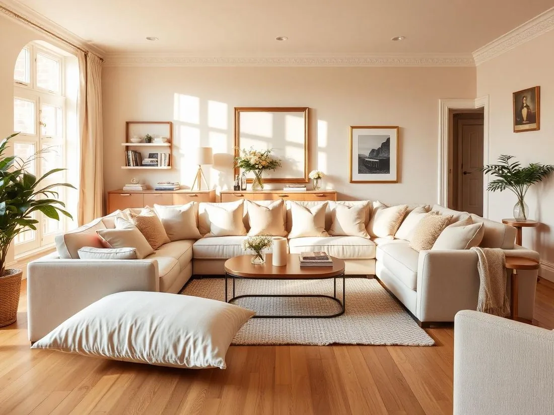 A beautifully styled interior prepared for a short-let listing.