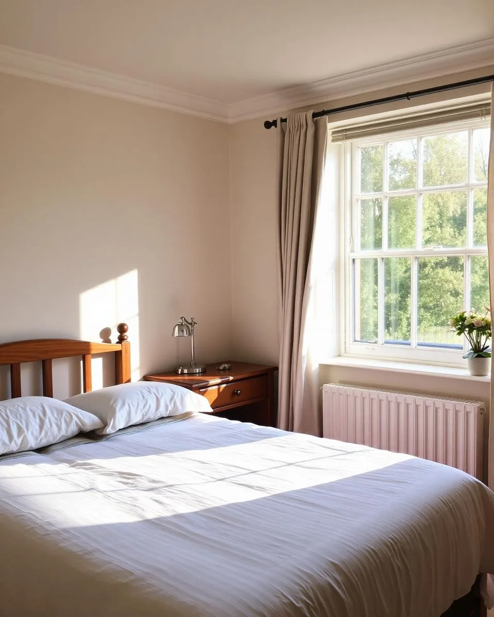 Freshly cleaned and turned-over UK bedroom